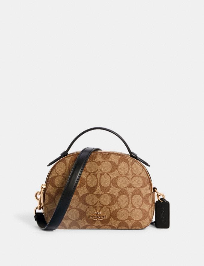 Serena satchel in signature canvas sale