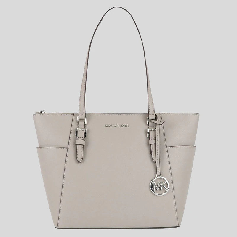 Michael Kors Charlotte Large Saffiano Leather Tote (Pearl Grey