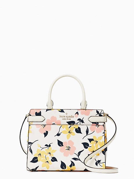 BNWT Kate Spade Lucia popular Lily Blooms Medium Satchel